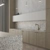2021 Taurus Terazzo White Private residence kitchen 03 scaled