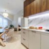 2025 Verde Peak 20mm polished Commercial project kitchen studio Baltest OU model apartment at Keila Keskpargi Estonia 2