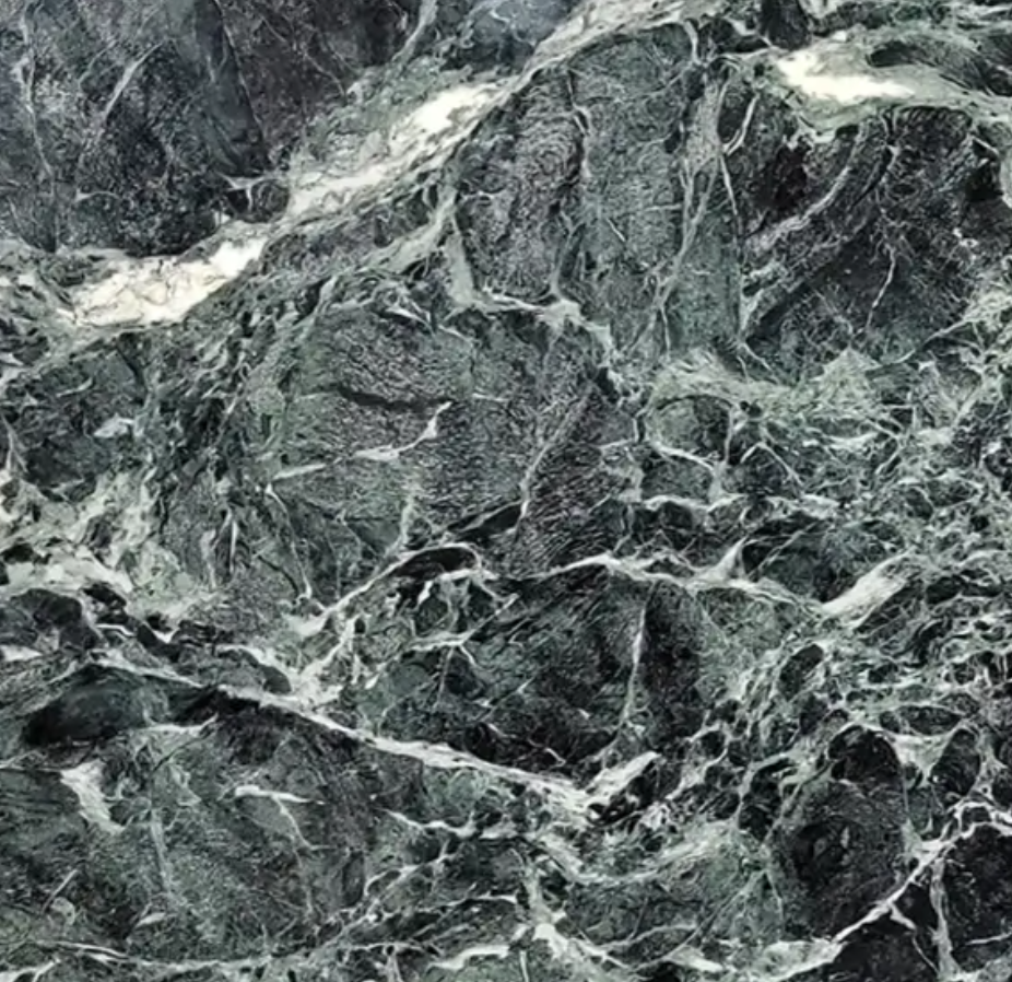 Verde Alpi marble detail