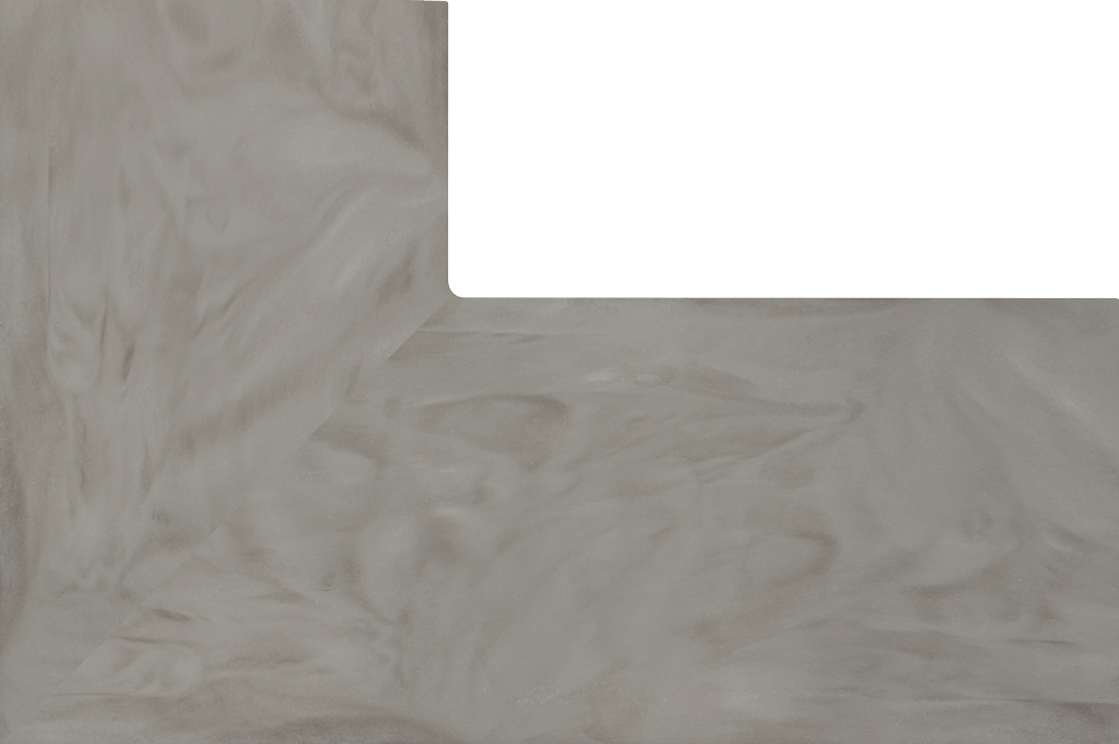 corian artista dust lshape