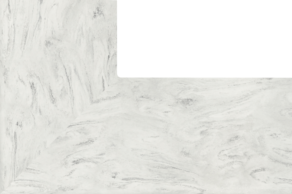 corian carrara lino lshape